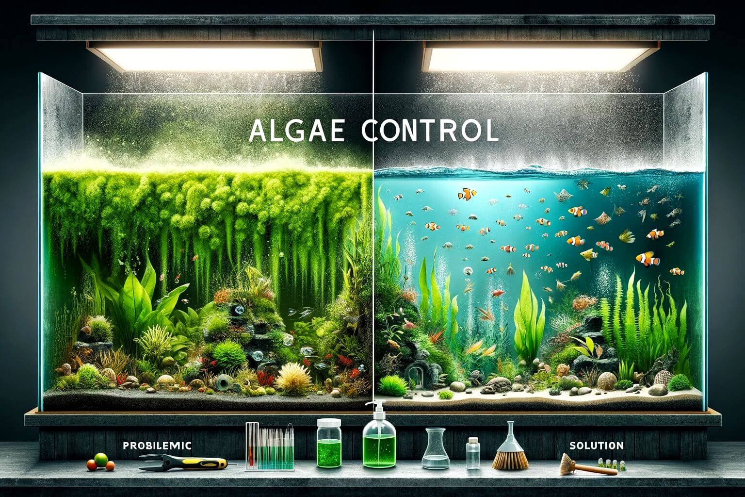 Algae shops in planted tank