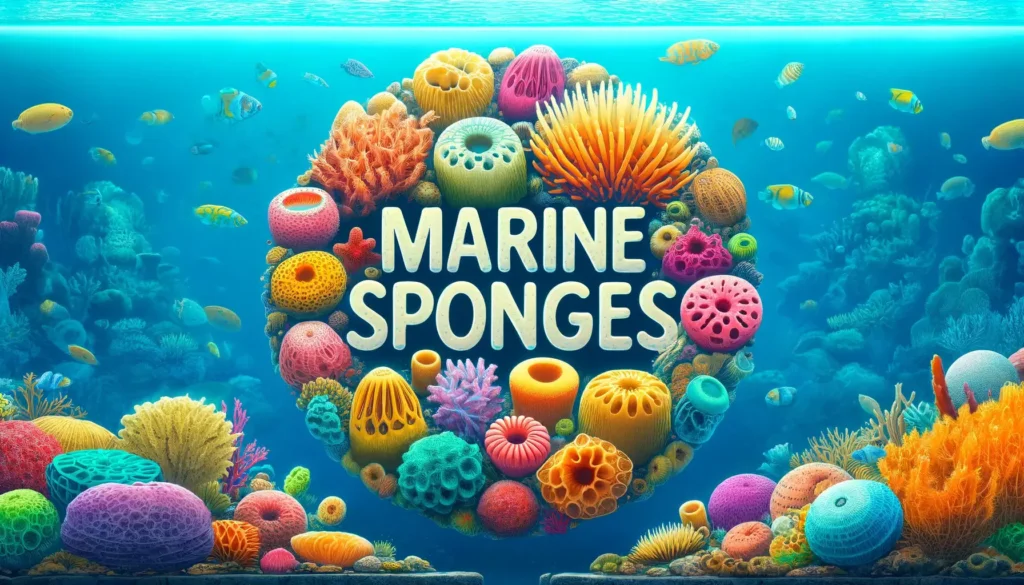 Marine Sponges in a reef aquarium