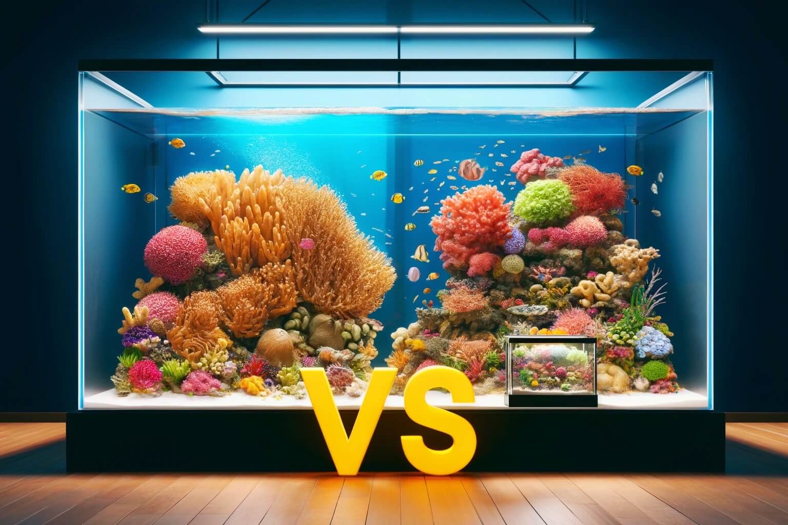 Nano vs. Large Scale Reef Tanks: Navigating the Scale in Marine Aquascaping